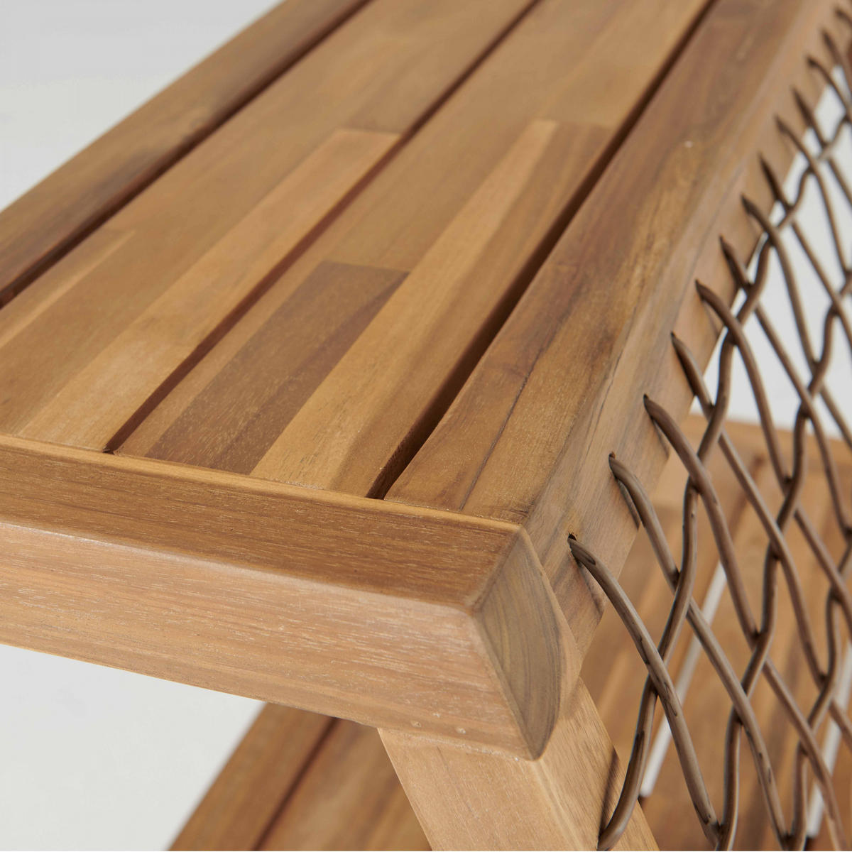 GARTENSTUHL, Grau - Grau, Holz (105/69/173cm) - Oviala