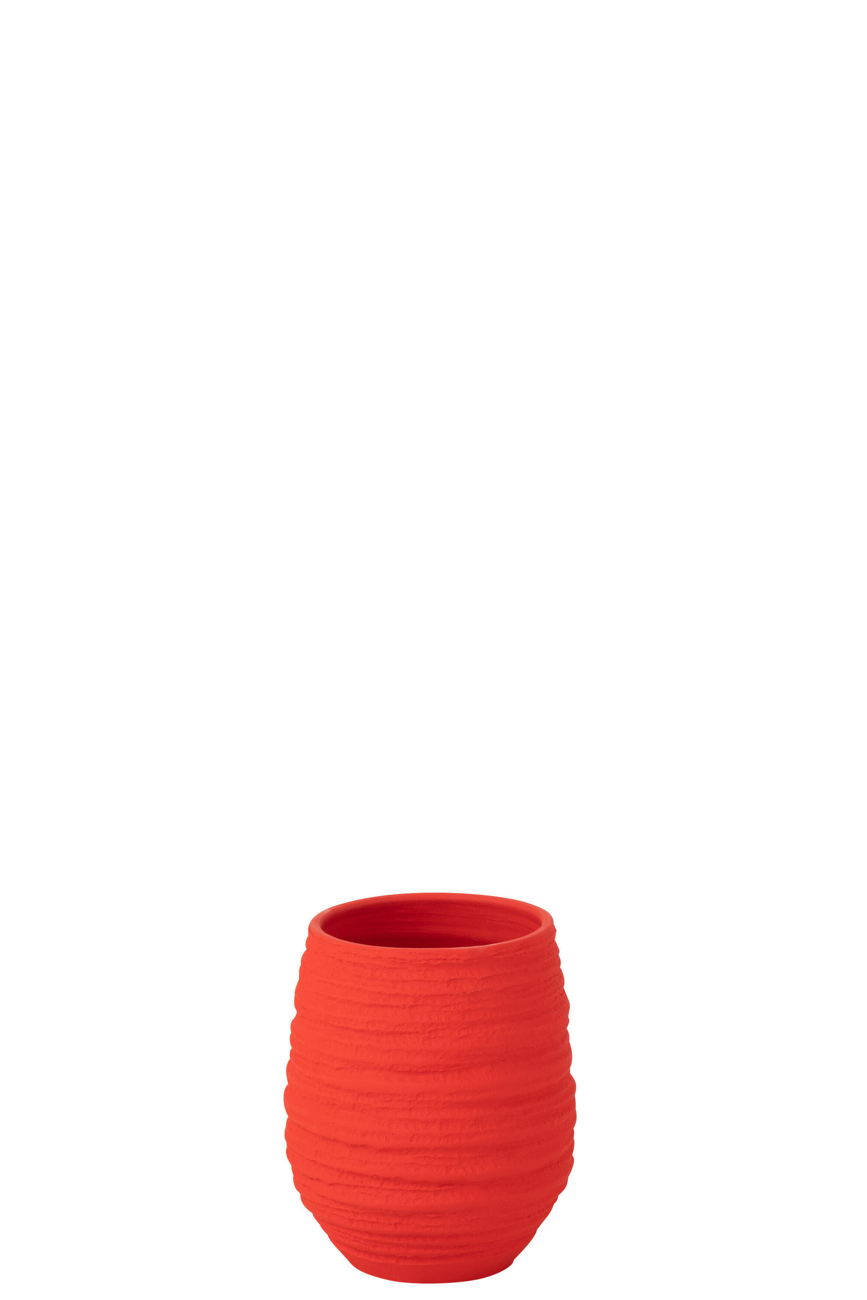 BLUMENTOPF FIESTA - Töpferei - Rot - S - Ø 18 cm - Rot, Keramik (18/23cm) - J-Line