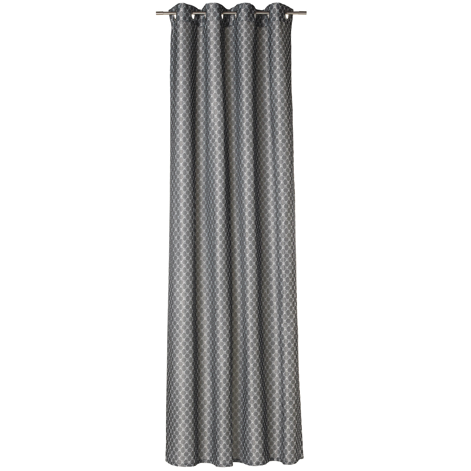 ÖSENVORHÄNGE ALLOVER GRAU - 010 - Grau, Textil (140/300cm) - Joop!