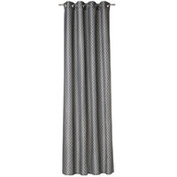 ÖSENVORHÄNGE ALLOVER GRAU - 010 - Grau, Textil (140/300cm) - Joop!