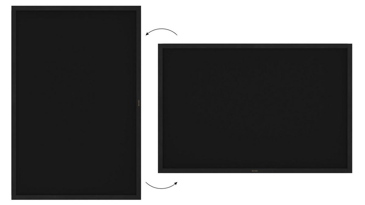KREIDETAFEL mit Schwarz Holzrahmen 150x100cm - Schwarz, Holz (150/100/2cm) - ALLboards