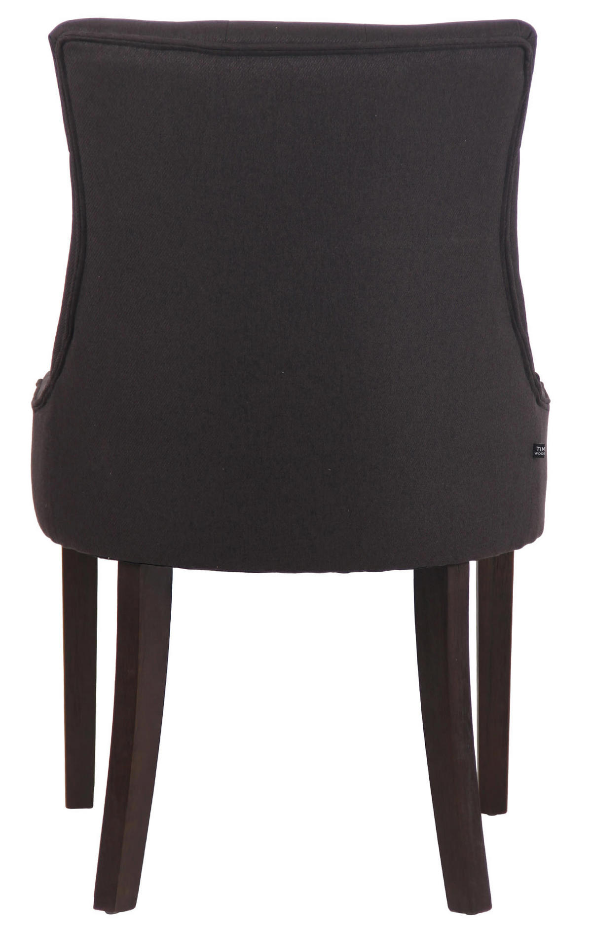 STUHL Stoff schwarz - Schwarz, Holz/Textil (55/92/58cm) - CLP