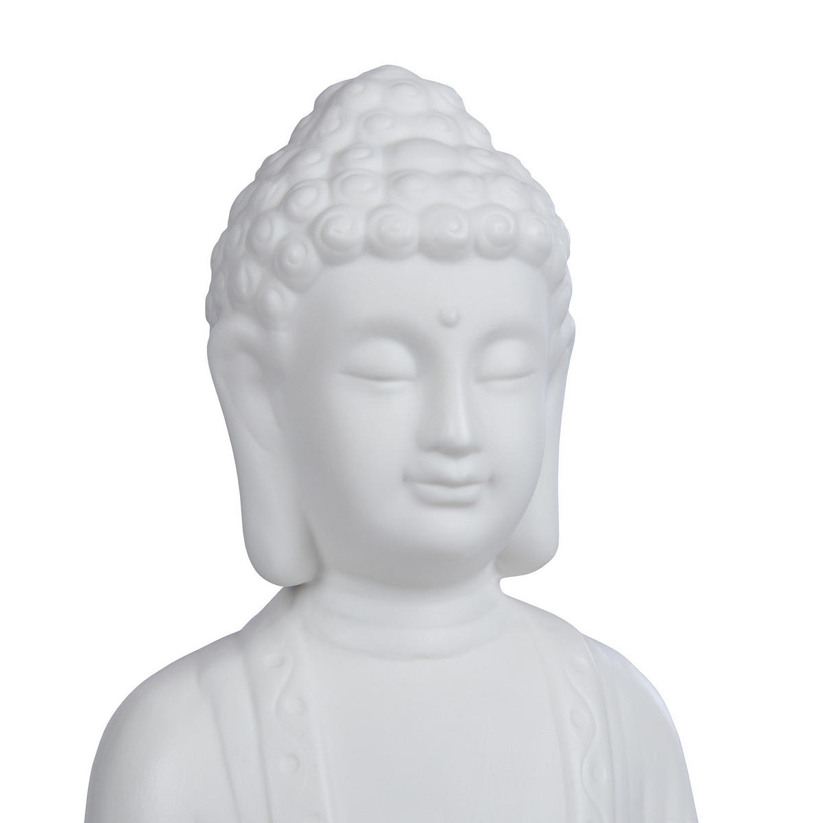DEKO-STATUE Buddha - Weiß, Keramik (11/23/17cm) - Butlers