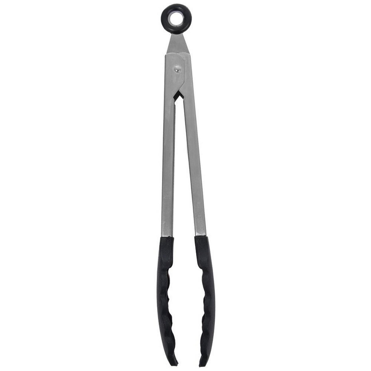 KÜCHENZANGE Stahl 35 cm - Silberfarben, Metall - Orion 