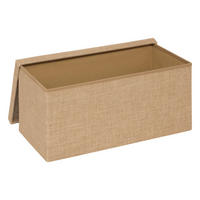 POUF Juta 76/38/38 cm - Beige, Holzwerkstoff (38/38/76cm) - 5five Simply Smart