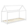 HAUSBETT Netstal - Weiß, Holz (80/160cm) - [en.casa]