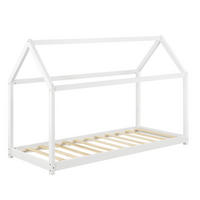 HAUSBETT Netstal - Weiß, Holz (80/160cm) - [en.casa]
