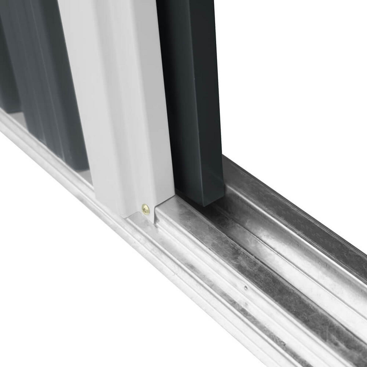 GERÄTESCHUPPEN BOHIO - Größe: XS - Anthrazit, Metall (163/182/89cm) - Home Deluxe