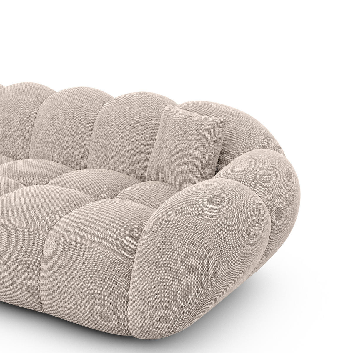 SESSEL Strukturstoff Beige - Beige, Textil (135/70/93cm) - VAROYAL