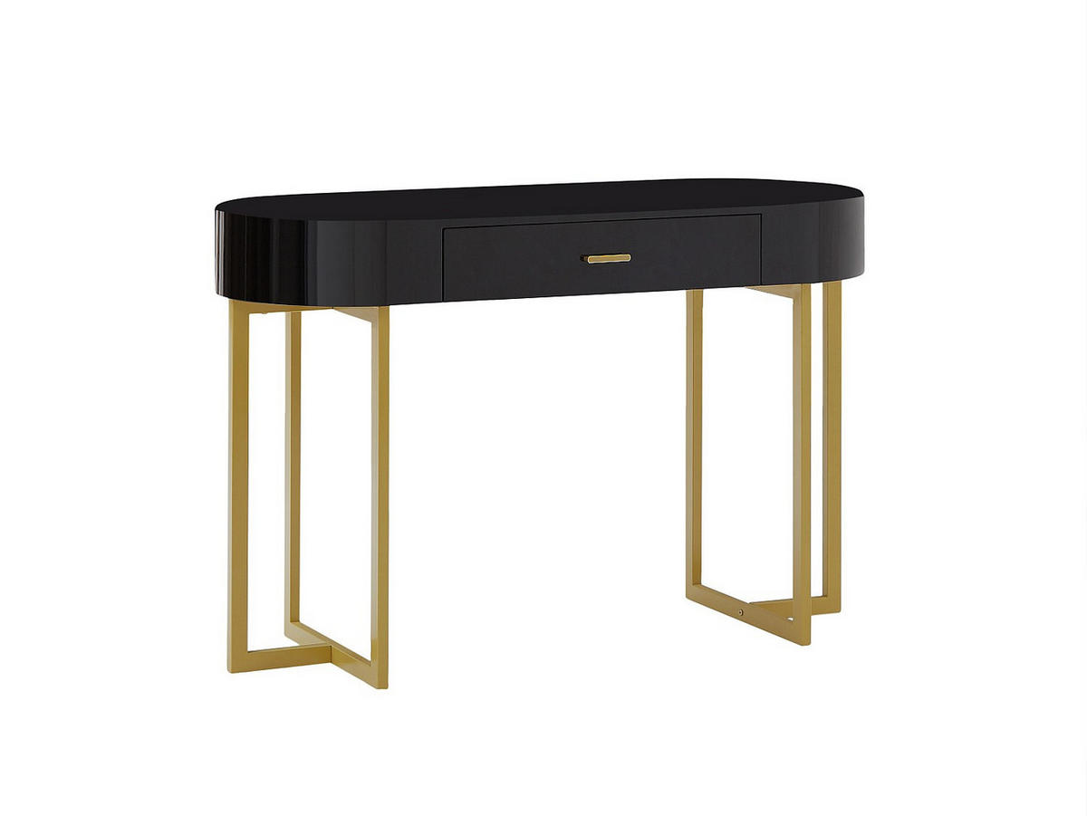 KONSOLENSCHREIBTISCH - 120 cmcm x 45 cmcm - Holz, Platte - Schwarz - TORELI - Schwarz, Holz (45/120/76cm) - Vente-Unique