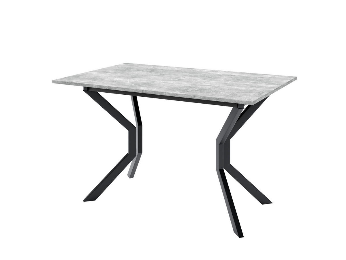 ESSTISCH ENZO M Ausziehbar 125 - 165 / 80 x 77 cm - Schwarz/Grau, Holz (125/80/77cm) - MASSENO