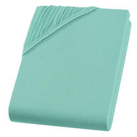 SPANNBETTLAKEN Boxspringbett Jersey 180x200 180x220 200x200 200x200, Wasserbett Bettlaken aus 100% Baumwolle - Mintgrün, Textil (200/220cm) - Carpe Sonno