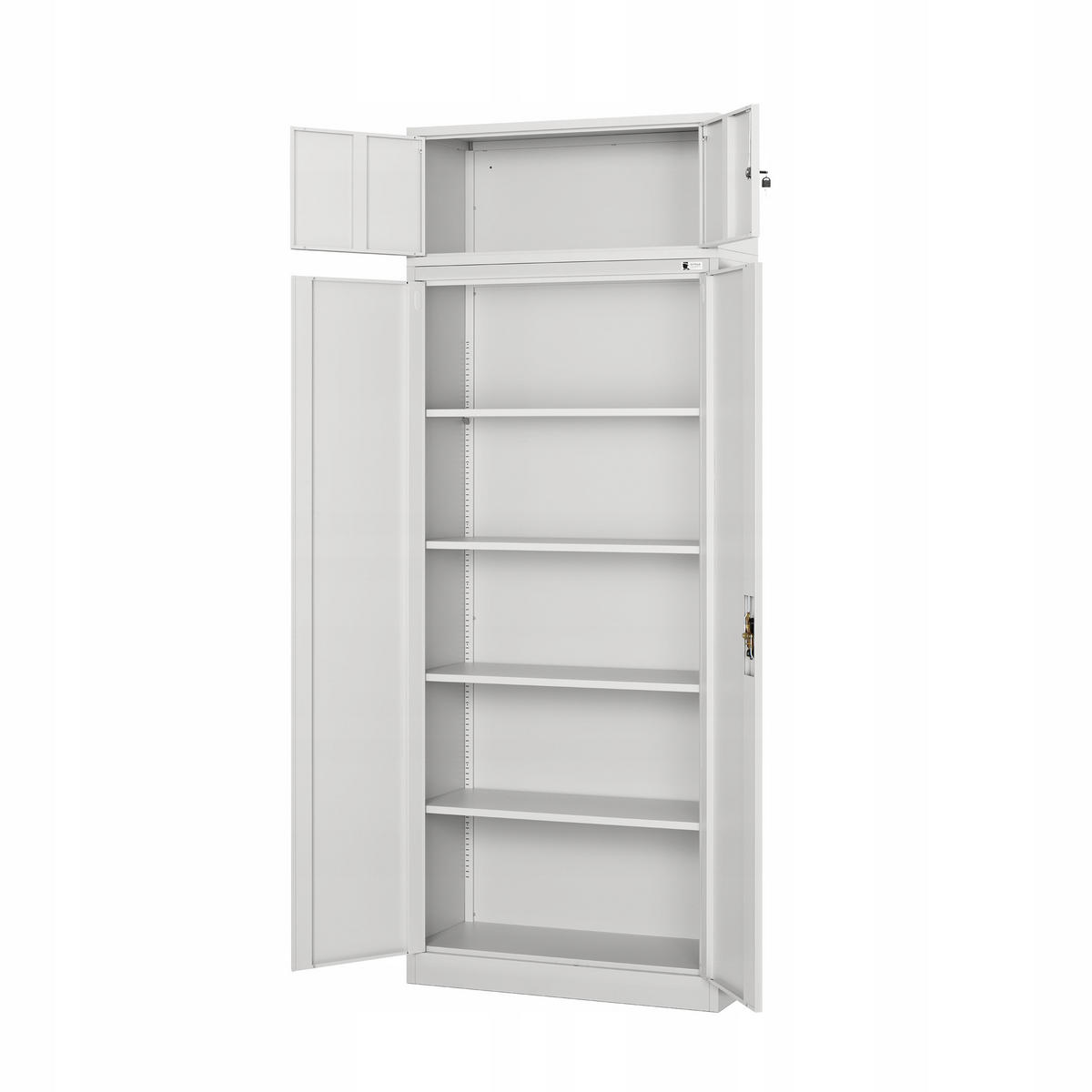 AUFSATZ für Aktenschrank Büroschrank EWA - Grau, Metall (90/38/40cm) - Jan Nowak