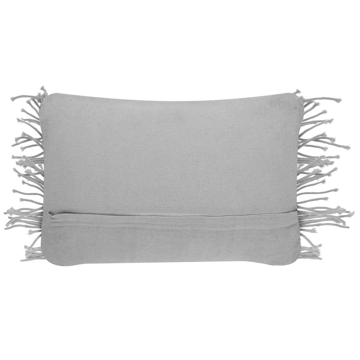 DEKOKISSEN Hellgrau 30/45 cm Kirikkale - Hellgrau, Naturmaterialen/Textil (30/45cm) - Beliani