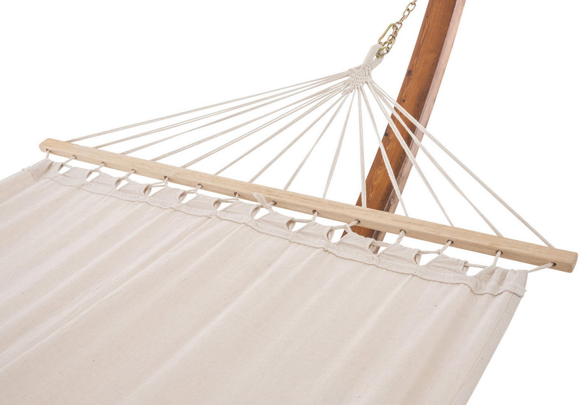 HÄNGEMATTE Stoff Creme - Creme, Textil (120/107/400cm) - CLP