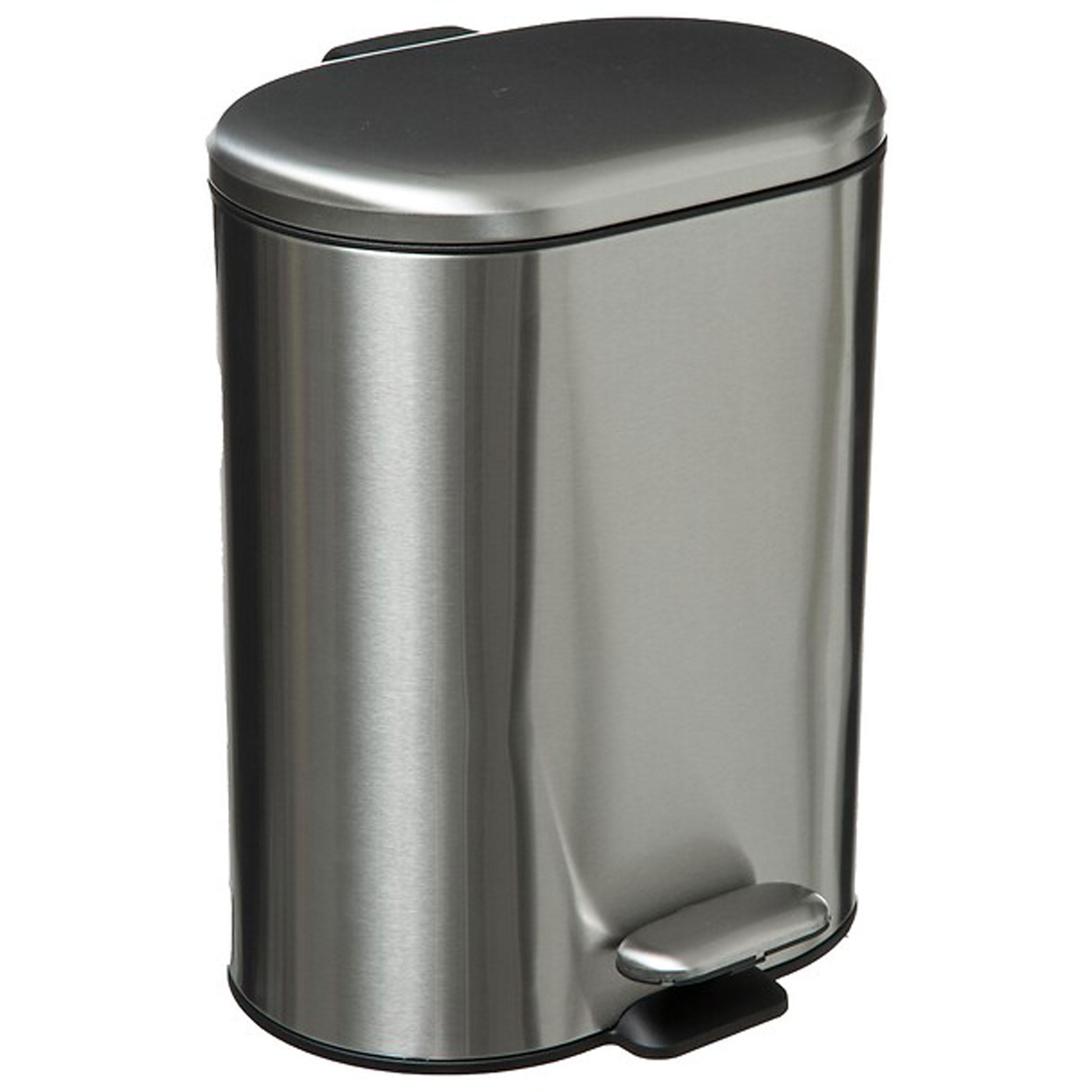 KOSMETIKEIMER Siliflex, Metall, Kunststoff, Silber, 6 L - Silberfarben, Metall (21.5/31.5/24cm) - 5five Simply Smart