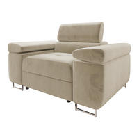 SESSEL Torezio - Beige, Holz/Textil (134/90/102cm) - MIRJAN24