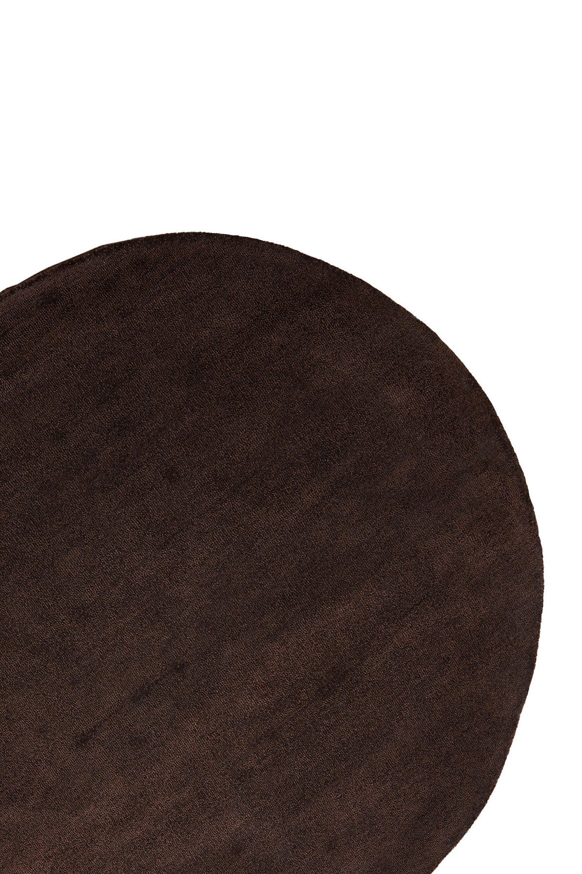 TEPPICH Arcola Braun Ø180/0,5 cm - Braun, Textil (180/180cm) - Light & Living