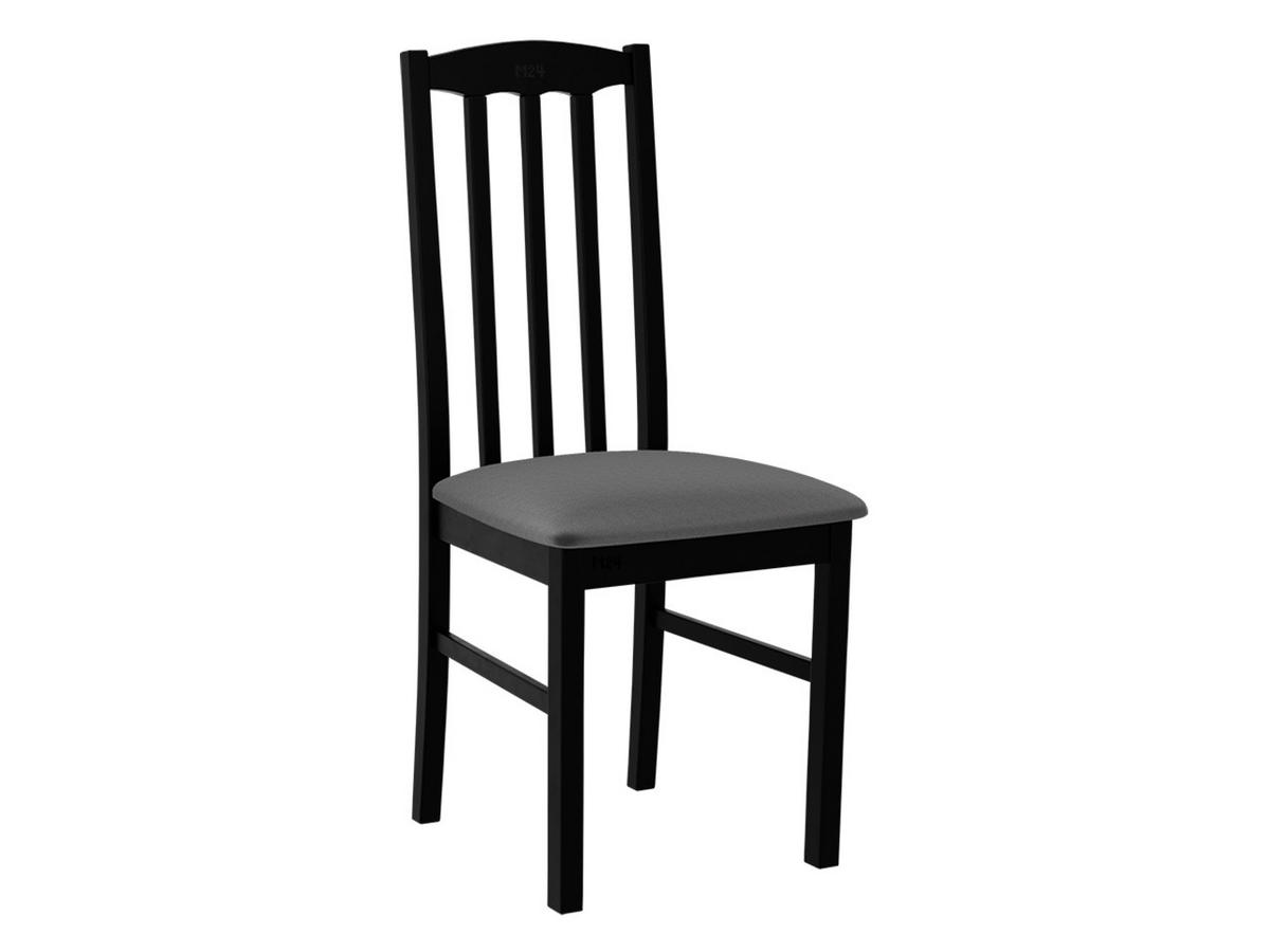 STUHL Bos XII, Holzfarbe: Schwarz - Dunkelgrau/Schwarz, Holz (43/90/48cm) - MIRJAN24