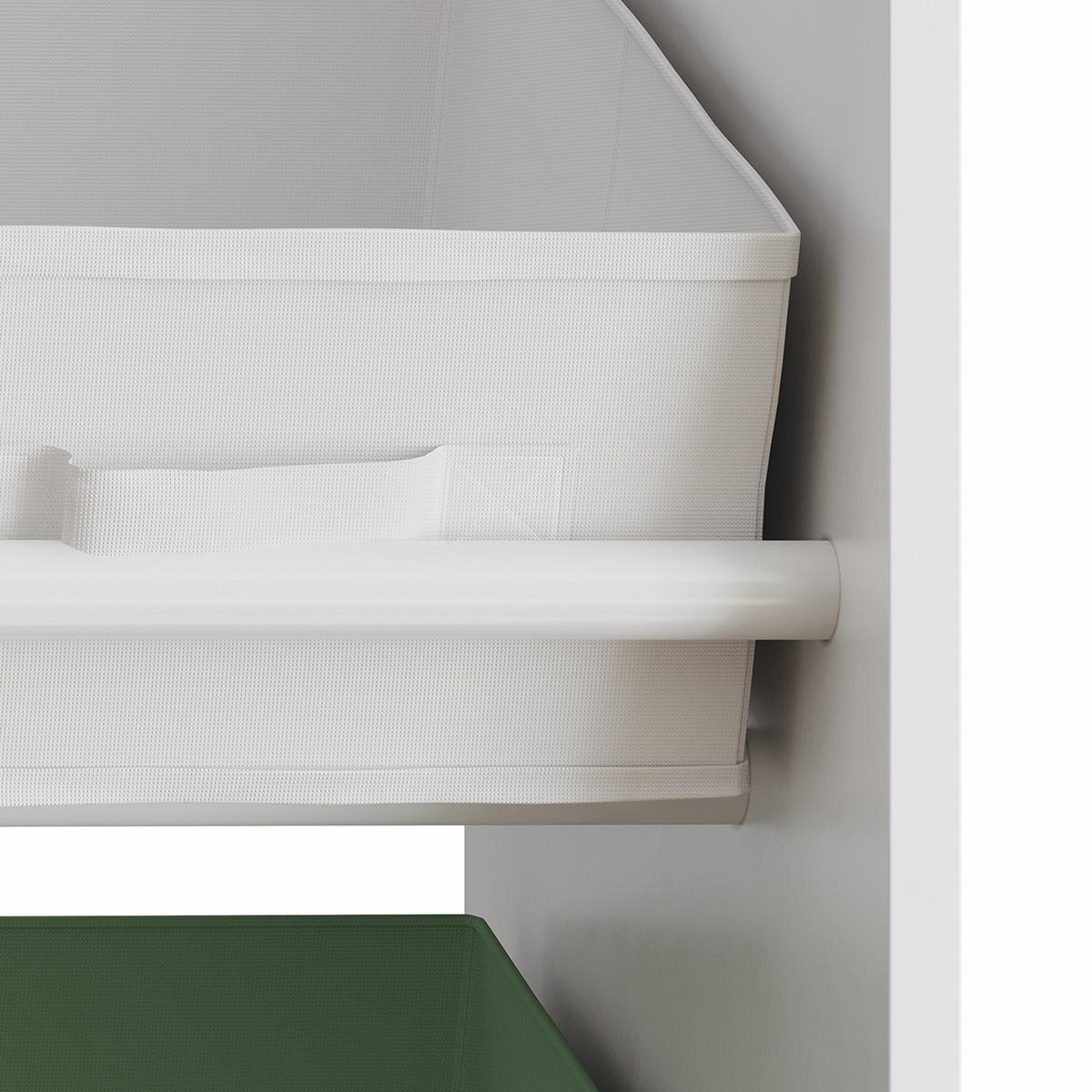 KINDERREGAL Boiro - Lila/Hellgrün, Holzwerkstoff/Textil (62/59.5/29.5cm) - [en.casa]