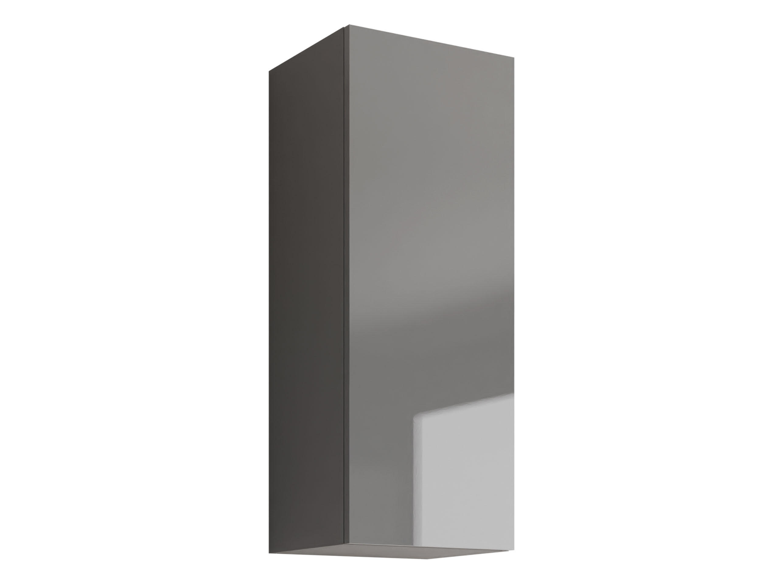 Mirjan24 Hängevitrine Schwarz, Eiche Wotan 35x90x32 cm