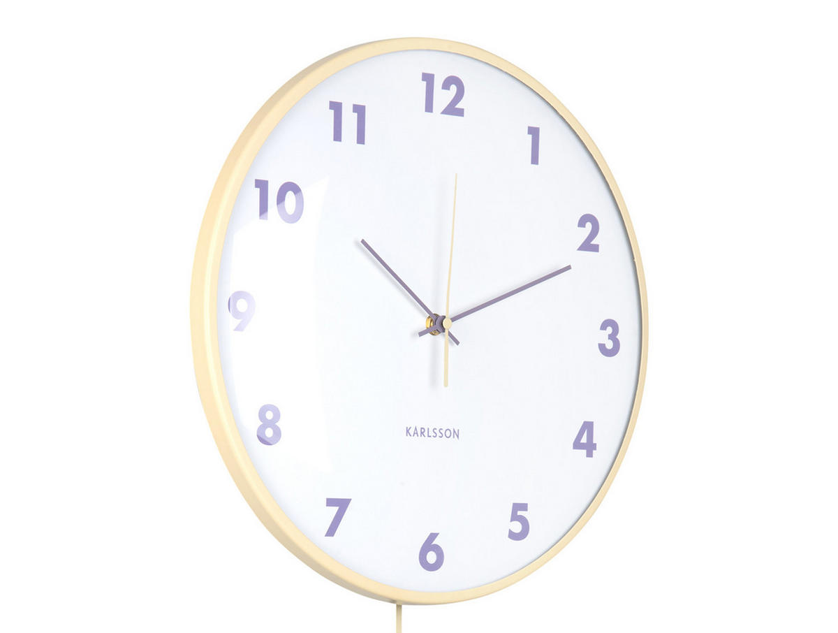 WANDUHR Cheeky Dome 7/35/61 cm - Gelb, Metall (35/61/7cm) - Karlsson