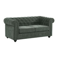 2-SITZER-SOFA - Stoff - Grün - CHESTERFIELD - Grün, Textil (88/72/168cm) - Vente-Unique