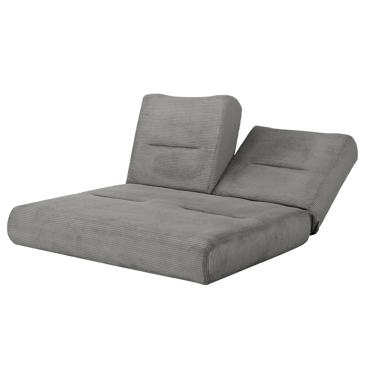SCHLAFSOFA - Cordstoff - Grau, Textil (159/88/160cm) - home24