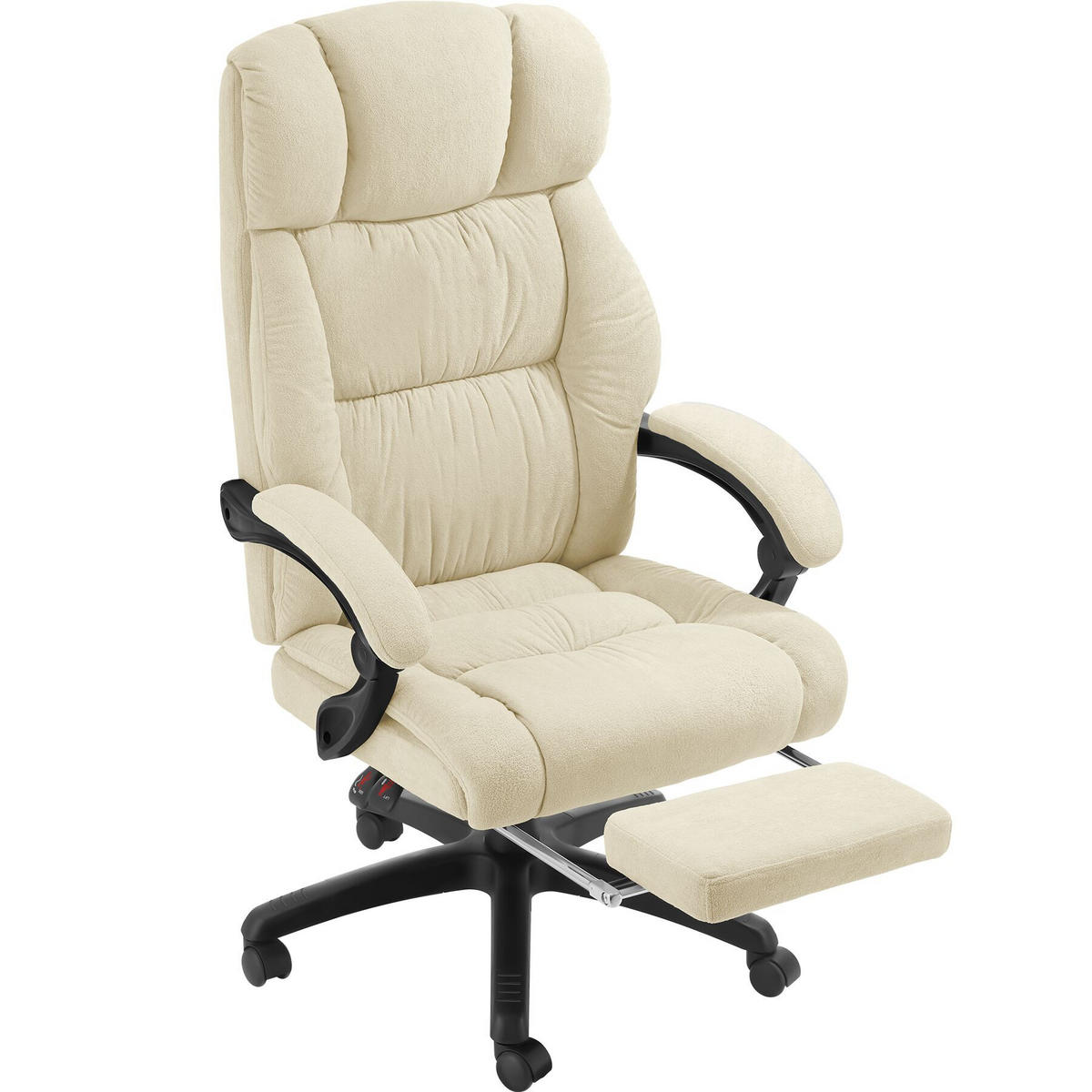 BÜROSTUHL Jillien,Belastbarkeit 120 kg,beige - Beige, Kunststoff (64/115/118cm) - tectake