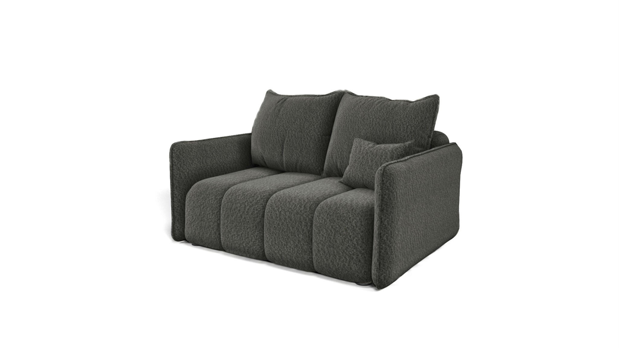 SOFA 2-sitzer Morgano - Anthrazit, Holzwerkstoff/Textil (150/86/102cm) - Fun Möbel