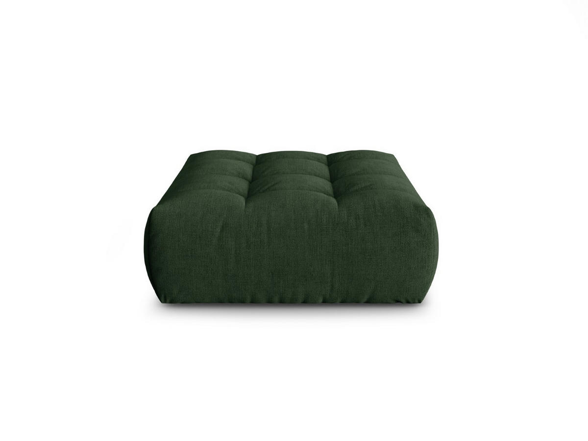 POUF Bloom aus strukturiertem Stoff moosgrün - Salbeigrün, Textil (101/42/110cm) - Micadoni