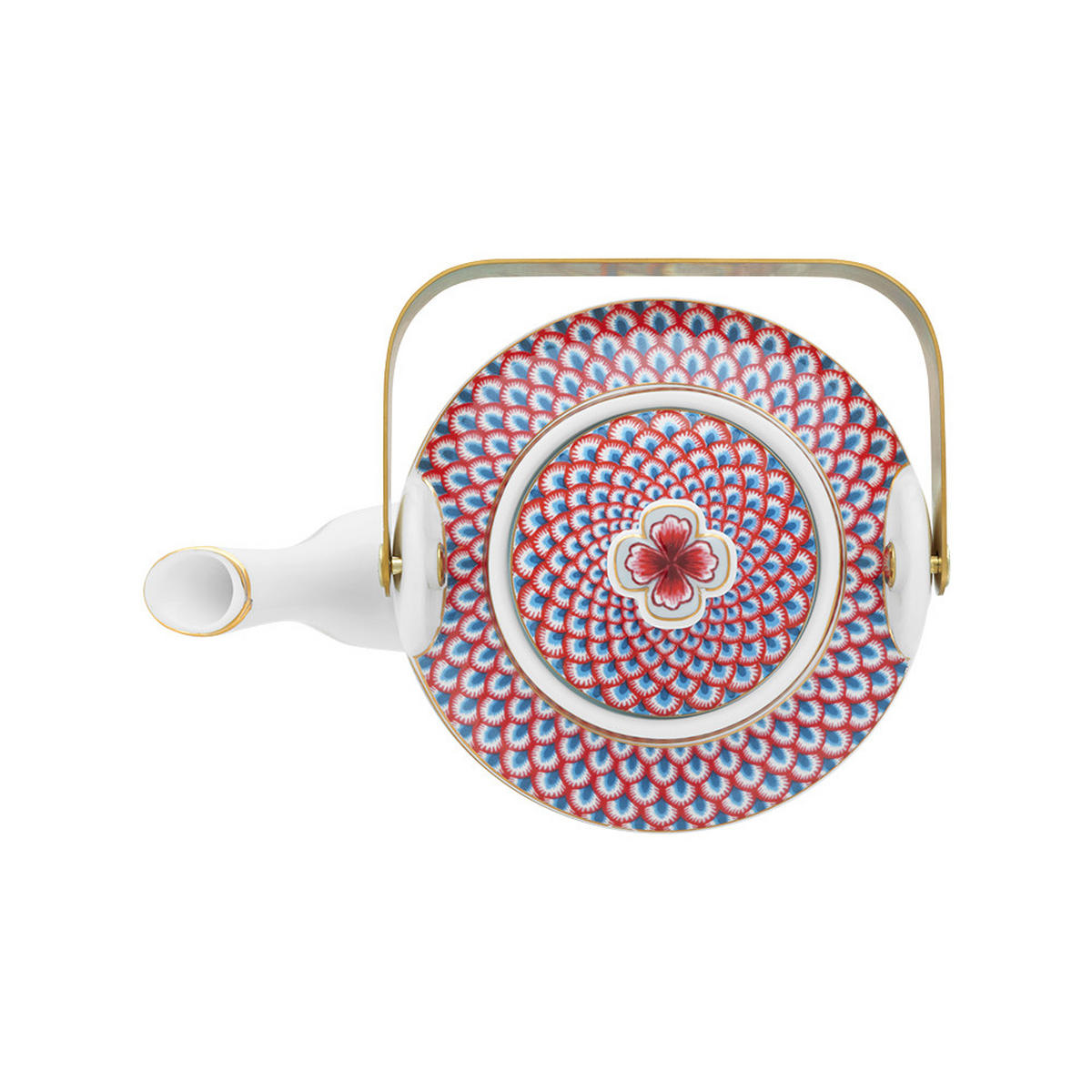 TEEKANNE Geschenkset oriental blumenfestival blau 1 L - Blau, Keramik (12/20/17.5cm) - Pip Studio