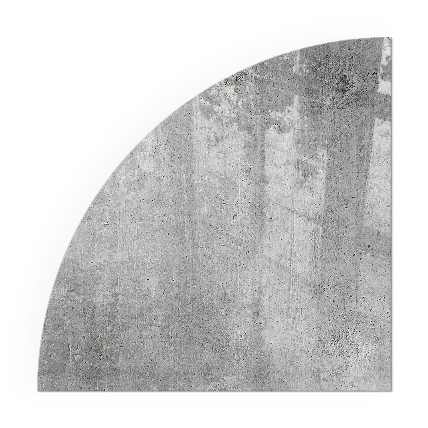 Tulup Glasplatte Grau 100x100x0.4 cm