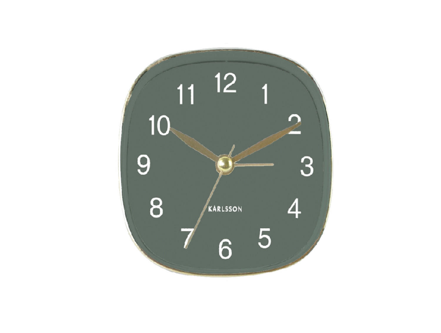 WECKER Travel 8.5/8.5/8.5 cm - Grün, Kunststoff (8.5/8.5/8.5cm) - Karlsson