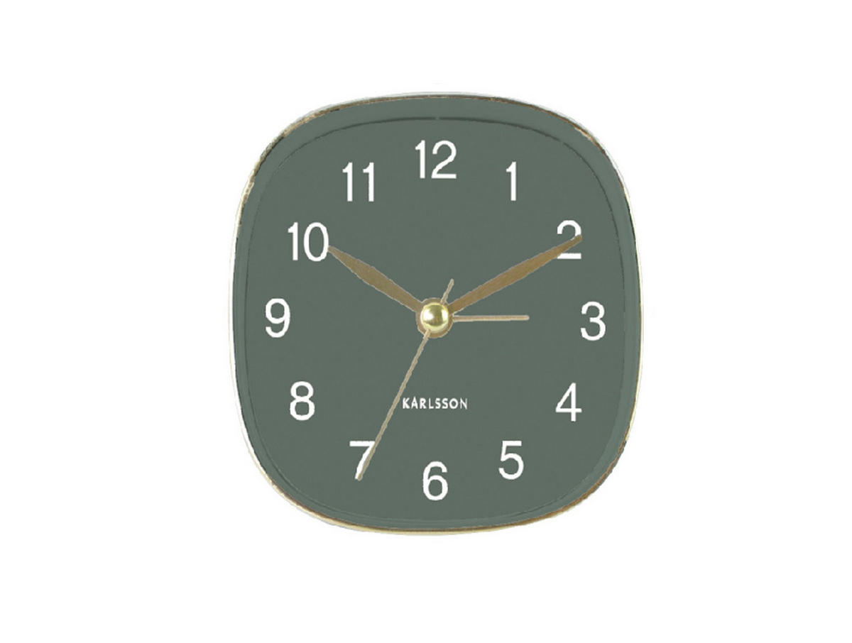 WECKER Travel 8.5/8.5/8.5 cm - Grün, Kunststoff (8.5/8.5/8.5cm) - Karlsson