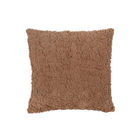KISSEN Tierno Furry Braun 45/45/15 cm - Braun, Kunststoff/Textil (45/45cm) - Present Time