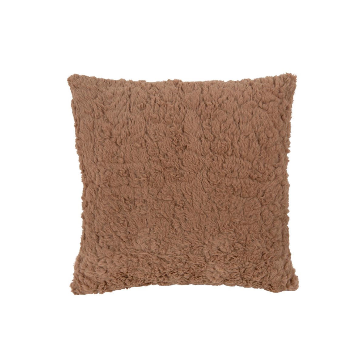 KISSEN Tierno Furry Braun 45/45/15 cm - Braun, Kunststoff/Textil (45/45cm) - Present Time