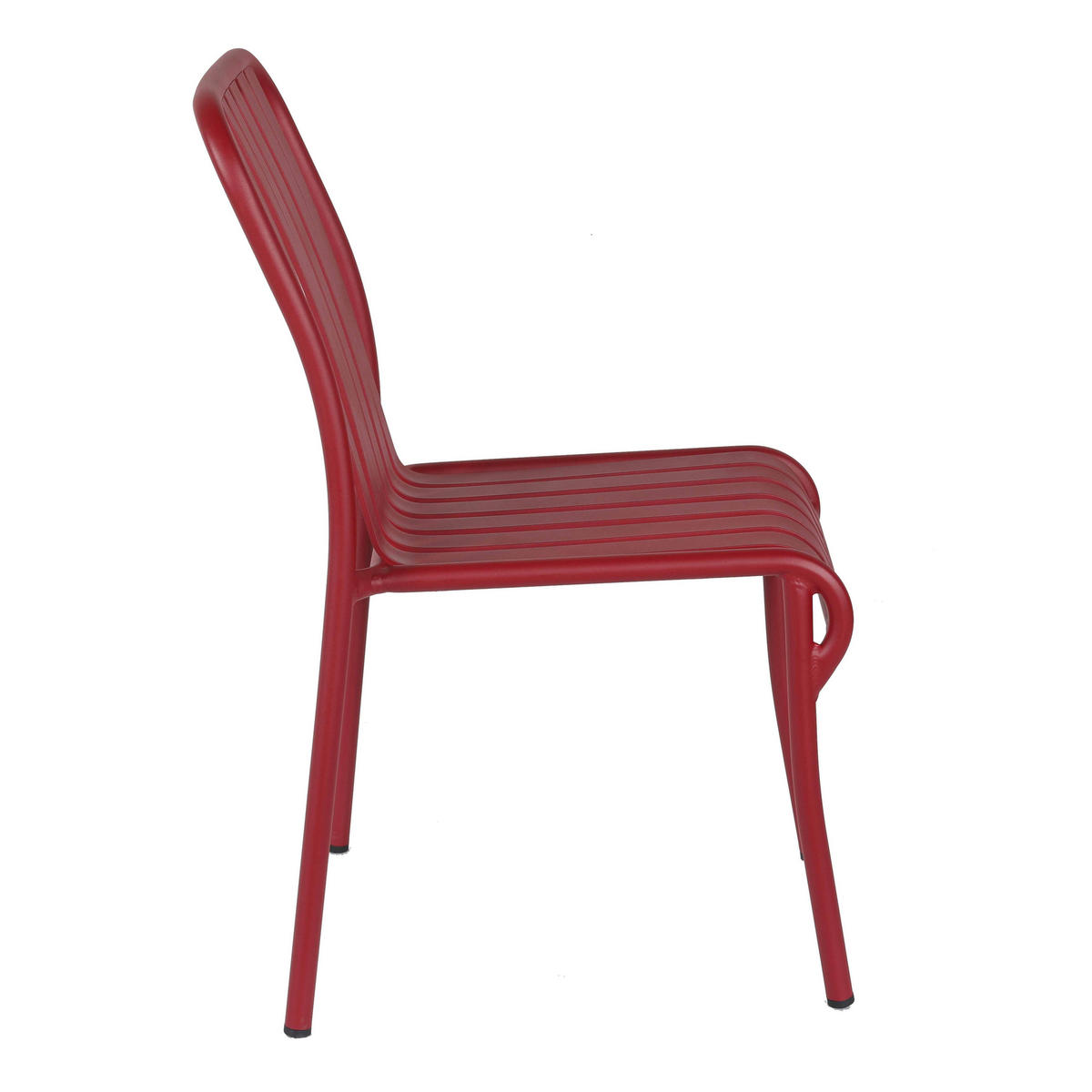 GARTENSTUHL, Rot - Rot, Metall (61/85/46cm) - Oviala
