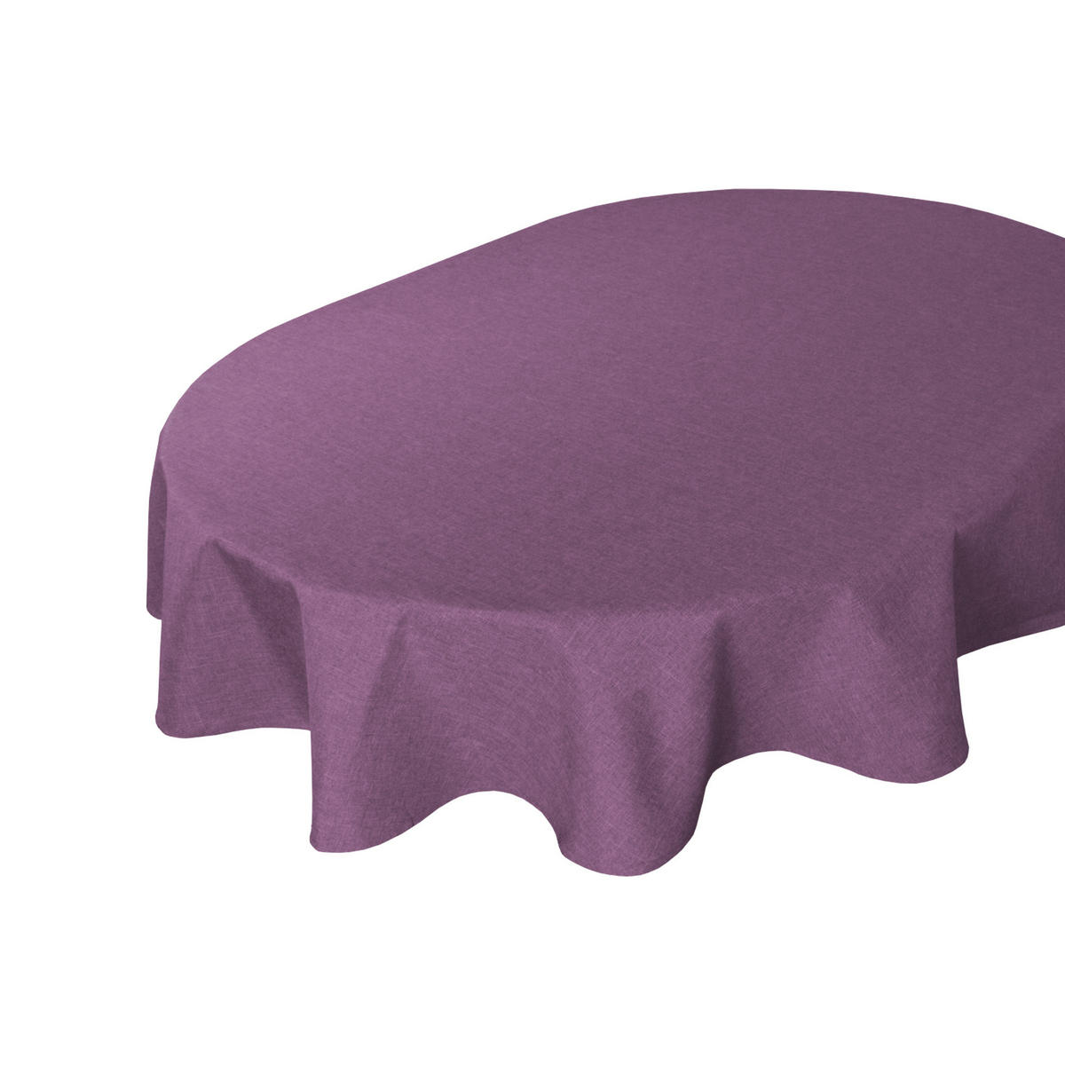 TISCHDECKE Leinenoptik 135/180 cm oval Flieder - Flieder, Textil (135/180cm) - TiborTex