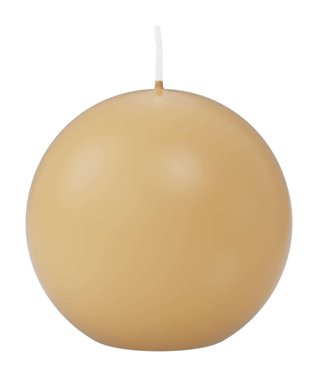 KUGELKERZEN Champagner Ø 80 mm, 6 Stück - Champagner, Paraffin (8/8/8cm) - Wiedemann Kerzen