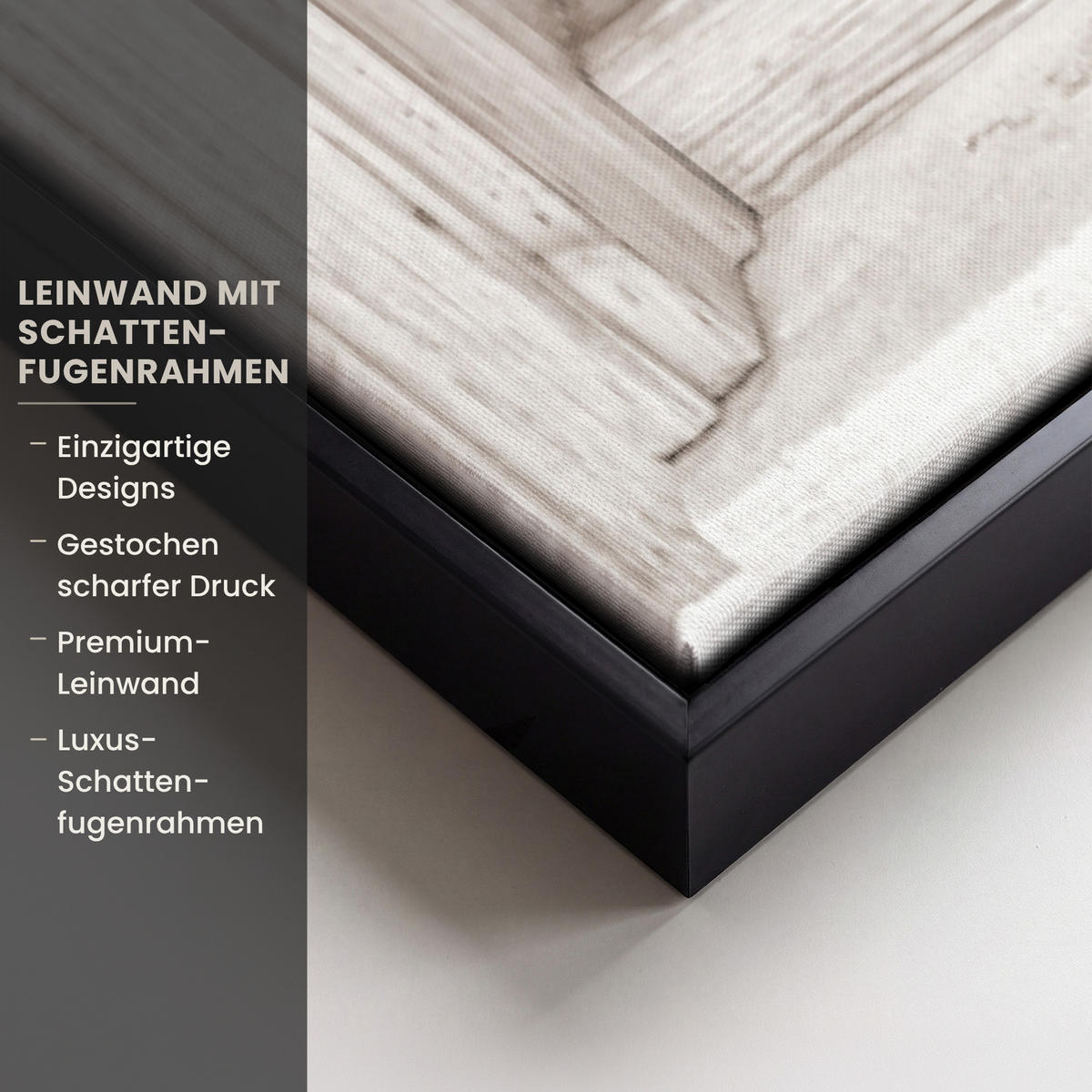 LEINWAND Bilder mit Rahmen - Fenster - Meer - Küste - Natur - Ausblick - Strand - Wattenmeer - 100x150 - Beige, Textil (100/150cm) - MuchoWow