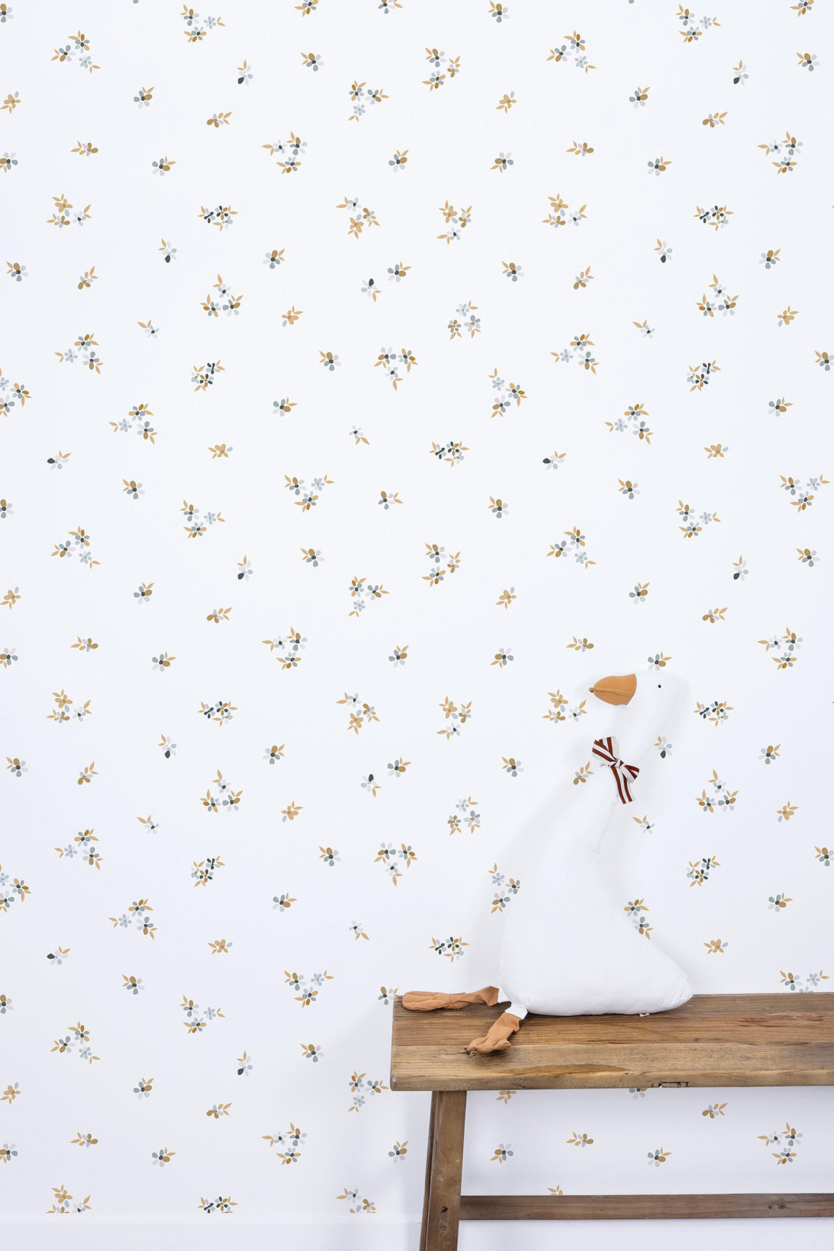 VLIESTAPETE Braylynn, kleine Blumen 50 cm x 10m, weiß - Weiß, Papier (50/1000cm) - Lilipinso
