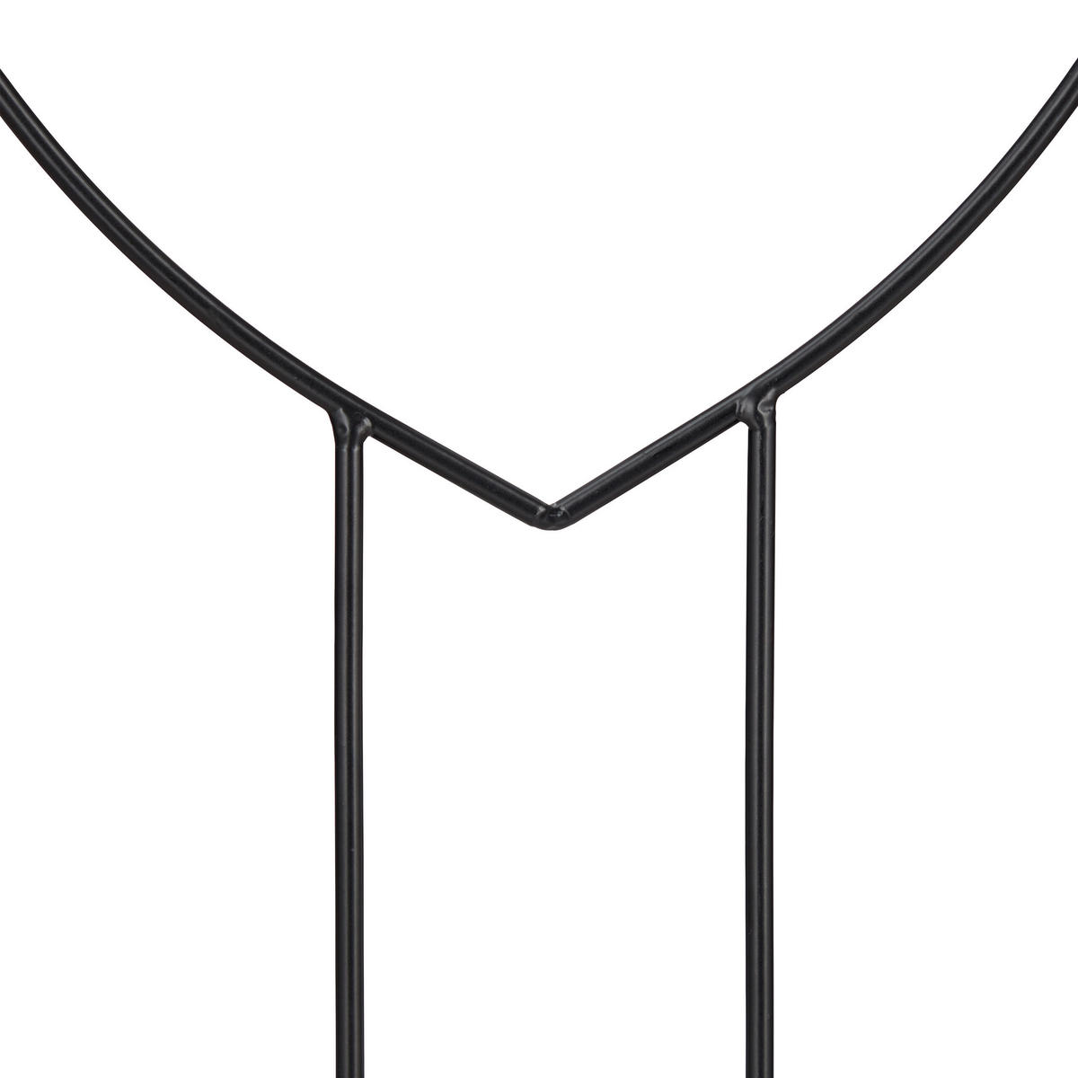 2XRANKHILFE - Schwarz, Metall (25/32/0.5cm) - Relaxdays