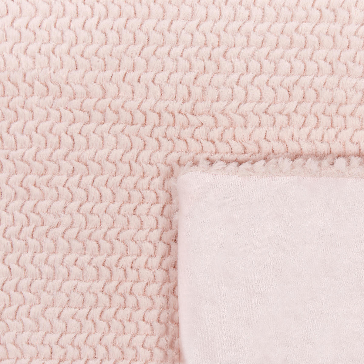 DECKE Pastellrosa Bjas 200/220 cm - Pink, Textil (200/220cm) - Beliani