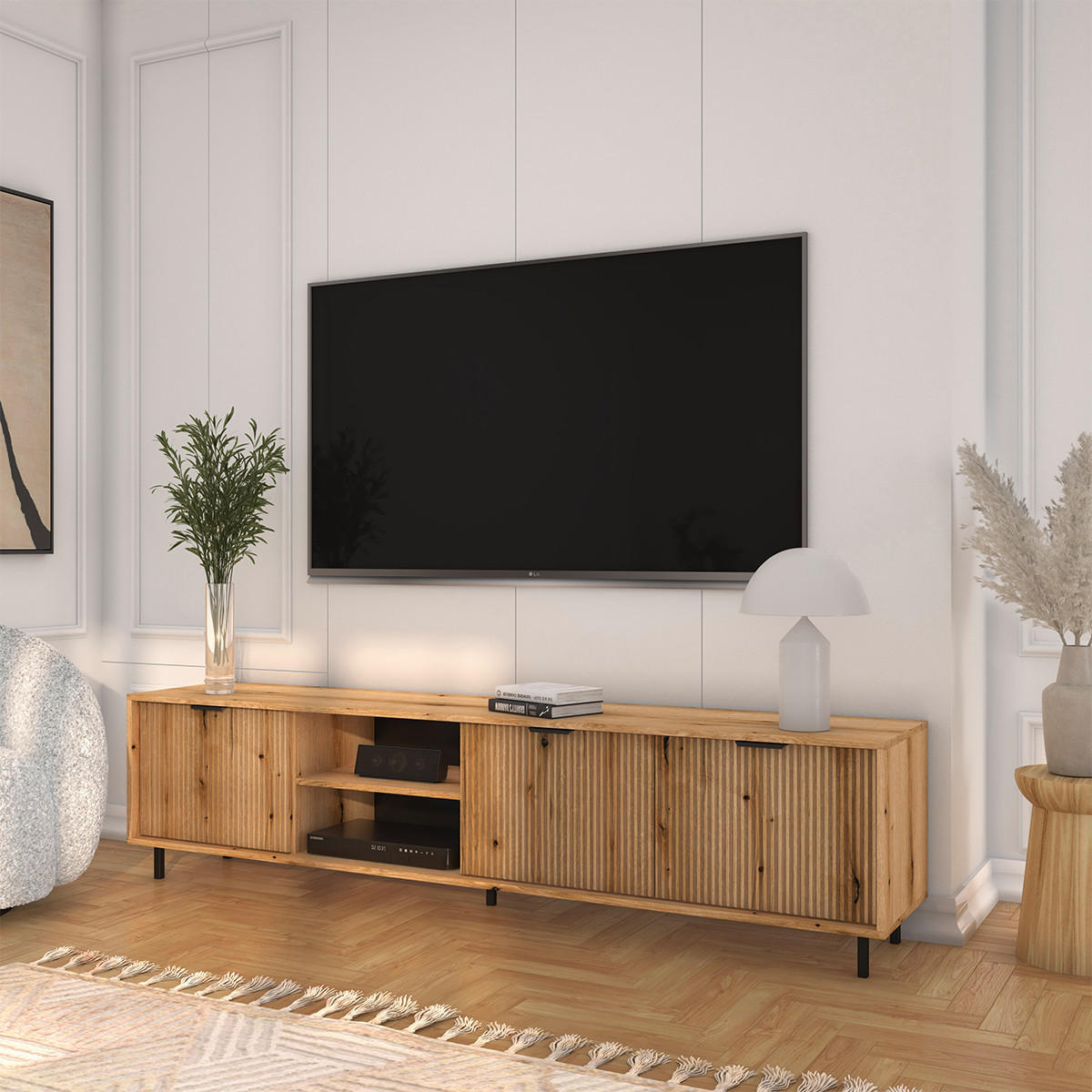TV-MÖBEL Soly Holz - Braun, Holzwerkstoff (203.2/50/40.3cm) - Petits-meubles