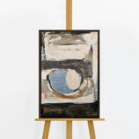 GEMÄLDE Geometrische Farben Schattenfugenrahmen Grau 60x40 cm - Grau, Holz (60/40cm) - YS-art gallery