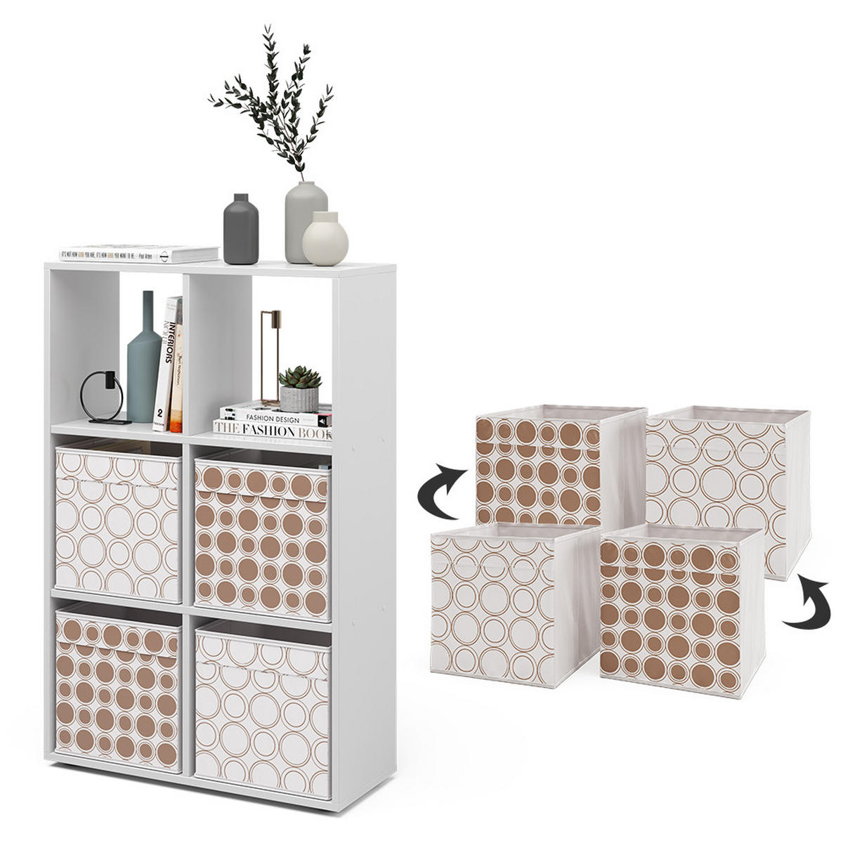 DĚLICÍ STĚNA Bílá - bílá, kompozitní dřevo (72/107.8/29cm) - Vicco