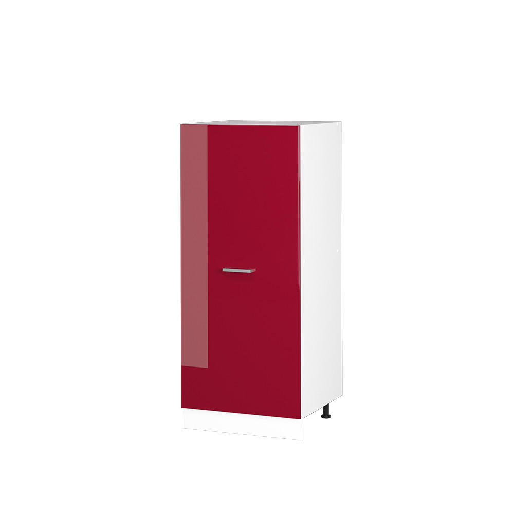 HOCHSCHRANK R-Line Bordeaux Hochglanz 60 cm - Bordeaux/Weiß, Holzwerkstoff (60/143/57cm) - Vicco