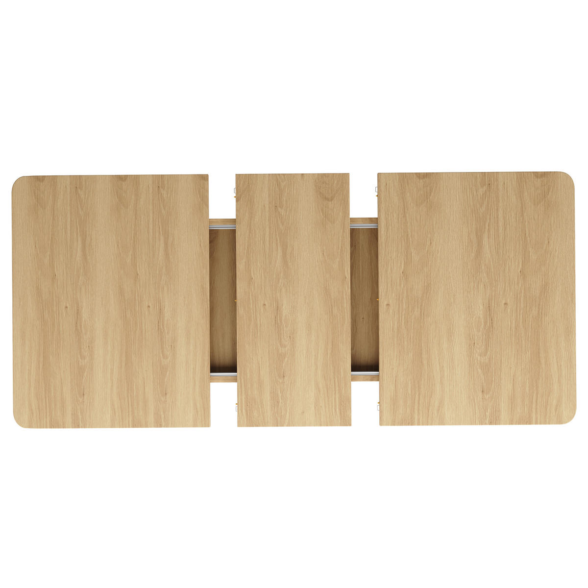 ESSTISCH ausziehbar 120-160/80/76,1 cm DE-39643 Eiche hell - Naturfarben, Holzwerkstoff (80/120/76.1cm) - ComfortXL