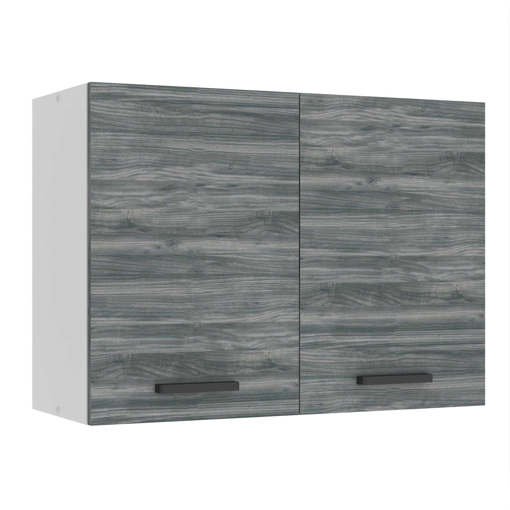 HÄNGESCHRANK SG 80 cm, mit 2 Türen, Glamour Wood - Grau, Holz (80/58/29.6cm) - B BELINI GROUP